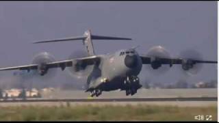 Airbus A400M first flight webcapture by signatory [upl. by Akiehsat]