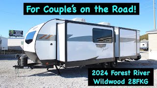 A travel trailer for the Work on the Road Couple 2024 Forest River Wildwood 28FKG [upl. by Mercer]