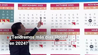 ¡NUEVO CALENDARIO ESCOLAR  ¿Cuántas vacaciones tendremos para el ciclo escolar 2023 2024 [upl. by Ees849]