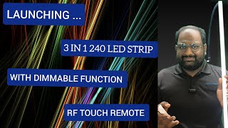 240 LED COLOUR CHANGING DIMMABLE STRIP LIGHT amp PROFILE LIGHT INSTALLATION amp USES [upl. by Gabel]