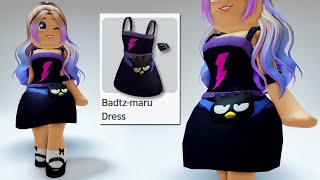 CODES GET THIS FREE SANRIO BADTZMARU DRESS NOW😍 ROBLOX FREE UGC [upl. by Zigrang]