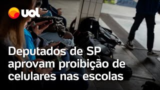 Proibição de celulares nas escolas em SP é aprovada por deputados veja vídeo da votação [upl. by Normandy]