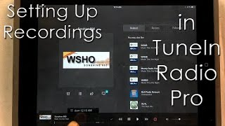 TuneIn Radio Pro  Setup recording in iOS [upl. by Verine]