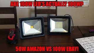 50w LEDMO led VS 100w eBay multichip [upl. by Oicanata]