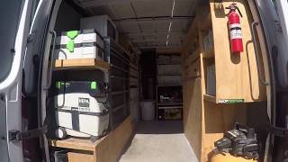 Uberorganized work van setup  design  tour  sprinter 2500 by HomePro Rx CT [upl. by Alarise]