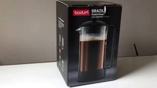 Best french press Bodum Brazil vs Columbia coffee maker comparison [upl. by Aima316]