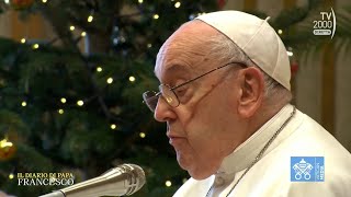 Auguri natalizi di Papa Francesco alla Curia Romana [upl. by Wetzell449]