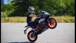 How To Wheelie A Motorcycle  KTM RC 125  works for any cc [upl. by Sille]