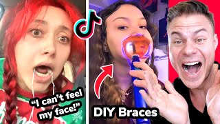 Real Orthodontist Reacts To INSANE Braces Tiktoks [upl. by Harelda344]