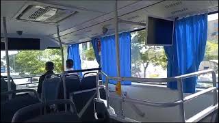 City tour in Maldives Double decker Bus Male city to Hulhumale [upl. by Rohclem]