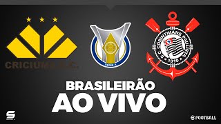 CORINTHIANS X CRICIÚMA AO VIVO AO VIVO COM IMAGEM JOGO DE HOJE ASSISTA AGORA PES 2021 [upl. by Neenahs]