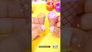 DIY Cute Paper Ice Cream Cone Craft diy artandcraft schoolcrafticecream shorts miniature [upl. by Sivla250]