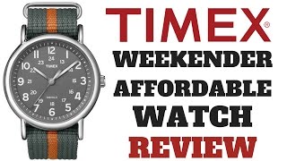 TIMEX WEEKENDER INDIGLO MENS WATCH REVIEW MODEL T2N649 [upl. by Araminta]