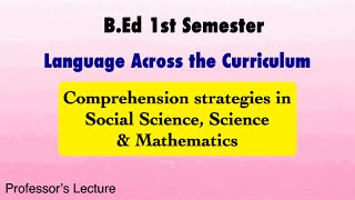 BEd Relationship with reading and writing in social science science Mathematics [upl. by Demy]