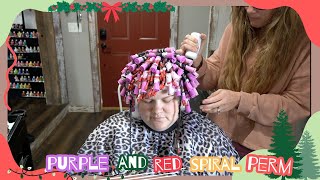 Red And Purple Spiral Perm [upl. by Gunner]