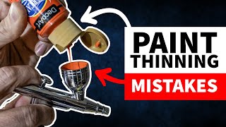 Common Airbrush Paint Thinning Mistakes [upl. by Dann727]