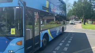 Metrobus 98 going to Southwater from Roffey on route 400 [upl. by Iridis]