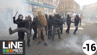 Gilets jaunes Acte 12  Incidents et blessés en fin de manif  Paris  France 02 février 2019 [upl. by Lenka]