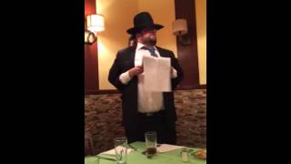 Hilarious Sheva Brachos speech [upl. by Starinsky]