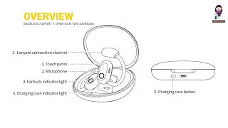 Baseus Eli Sport 1 OpenEar TWS Earbuds  Pairing Guide amp Features Overview [upl. by Haramat21]