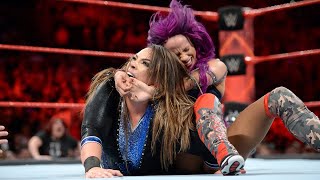 Sasha Banks vs Nia Jax Raw Womens Title [upl. by Tesil]