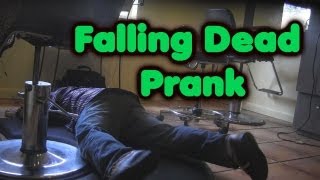 FAINTING WHILE DOING PEOPLES HAIR PRANK  OmarGoshTV [upl. by Egarton809]