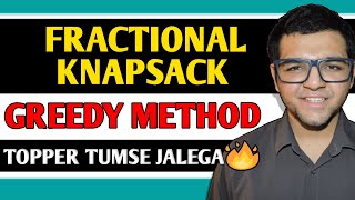 Fractional Knapsack Greedy Method [upl. by Light]