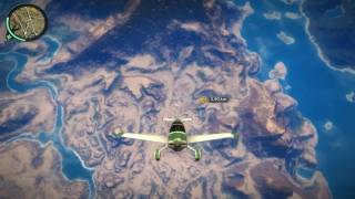 HD5870 Gameplay  Just Cause 2 DEMO Airplane and Skydiving FUN [upl. by Kalvn]