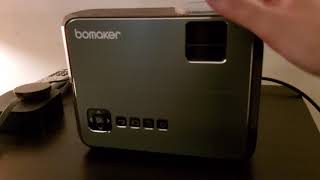 Bomaker GC 355 Unboxing amp Setup Affordable Portable LED Projector [upl. by Lela]