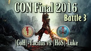 Cup Of Nations 2016 Final Battle 3 CoHTacitus vs HoSLuke Rome Total War [upl. by Ardyce868]