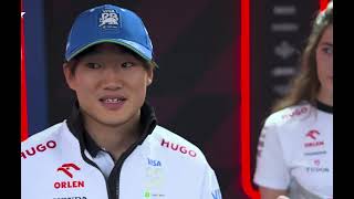 Yuki Tsunoda Post Practice Interview  60 Place Grid Penalty  Belgian Grand Prix 2024 [upl. by Ailehpo986]