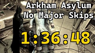 Batman Arkham Asylum Speedrun No Major Skips in 13648 obsolete [upl. by Critchfield]