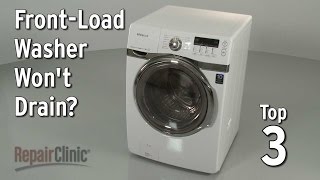 Washer Won’t Drain — Washing Machine Troubleshooting [upl. by Woolson]