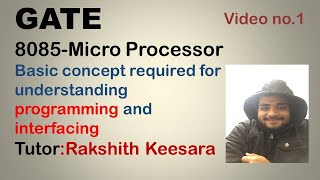 GATE8085 MicroprocessorArchitectureprogrammingmemory and IO interfacing [upl. by Atinar]