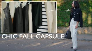 Chic Fall Capsule Wardrobe  13 PIECES OVER 20 LOOKS [upl. by Seligman]