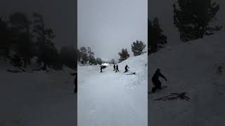 Banked Slalom Snowboarding Southern California mtbaldy snow winter mountains [upl. by Ailemrac]