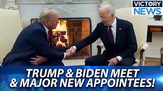 Victory News Trump amp Biden Meet and Huckabee Chosen for Israel Rep [upl. by Eitsyrc558]