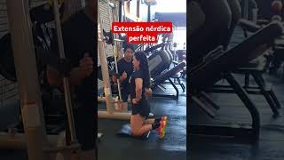 Extensão nórdica dicasfitness academia treinamentofisico fitnesstrainer personaltrainer [upl. by Phineas]