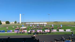 Burkburnett  Seymour Marching Festival 2023 1st performance 2023 [upl. by Inoj]