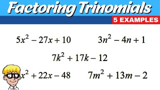 Factoring Trinomials with a Greater Than 1 [upl. by Chellman631]