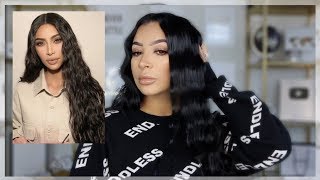 HOW TO CRIMP YOUR HAIR  KIM KARDASHIAN INSPIRED [upl. by Royall]