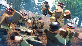 RAIDING a Roblox DDay game with 100 Scottish Highlanders Roblox Day of Infamy [upl. by Aicnelev617]