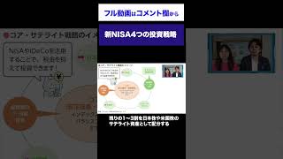 新NISAプロおすすめの4つの投資戦略 Short 新nisa ポートフォリオ ポートフォリ 活用法 活用戦略 株式投資 投資信託 [upl. by Shum]