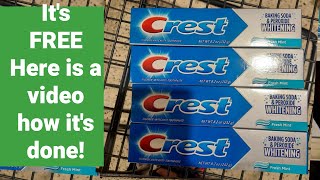 Free Crest toothpaste at Publix [upl. by Enrev]