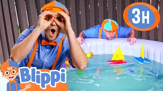 Learn Colors with Boats  Blippi  Kids Playground  Educational Videos for Kids [upl. by Legim]