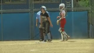 Lansing Catholic softball stuns Laingsburg 42 in District semifinal [upl. by Llewej]