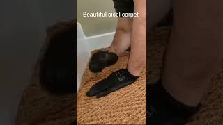 How to lay sisal carpet with traditional fitting methods  No stick down system [upl. by Marigolde]