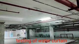 Fire fighting  testing of water curtain [upl. by Enneles]