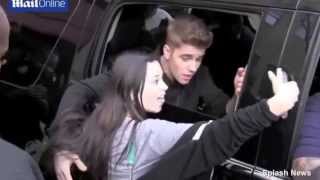 Justin Bieber kisses fans in New York  May 2014 [upl. by Enyak]