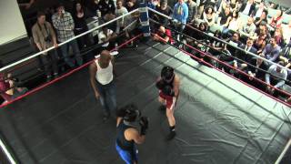 Adelaide Club Boxing Night 2012  Fight 6 Amanda Woodtke vs Aisha Ellis [upl. by Porter285]